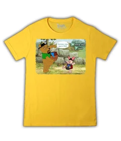 Прикольные футболки: WP Винни на желтой